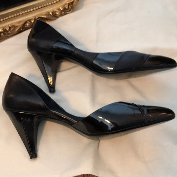 Vintage Paco Vera mixed Leather Pumps - Picture 2 of 8